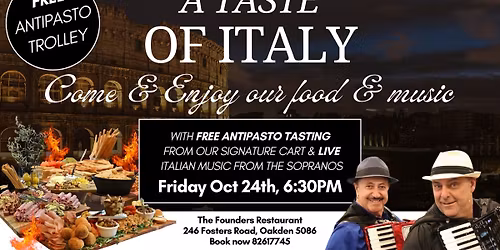 \ud83c\uddee\ud83c\uddf9 A TASTE OF ITALY \u2013 FOOD, MUSIC & CULTURE \ud83c\udfb6\ud83c\udf77
