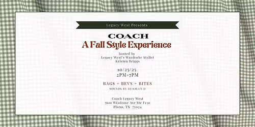 Fall Style Experience at Coach