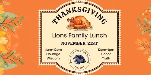 Lions Thanksgiving Lunch