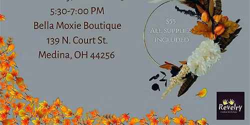 Fall Feather Hoop Wreath Class