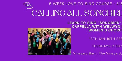 5 week "love to sing" course