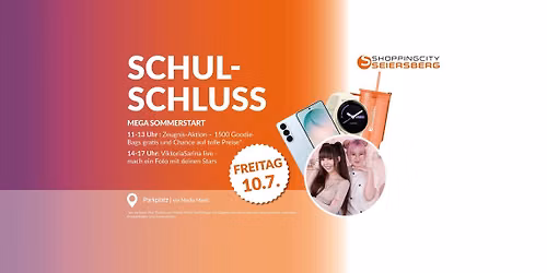 Schulschluss in der ShoppingCity Seiersberg