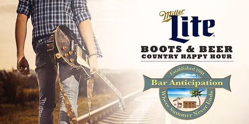 Miller Lite Boots and Beers Country Happy Hour at Bar Anticipation