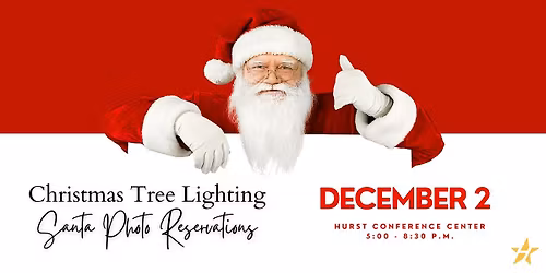 Santa Photos 2025; Hurst Christmas Tree Lighting