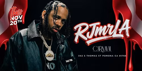 CARNAVAL NIGHTCLUB THURSDAYS PRESENTS: RJ LIVE