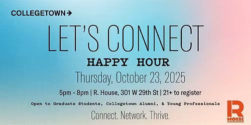Baltimore Collegetown Let's Connect Happy Hour