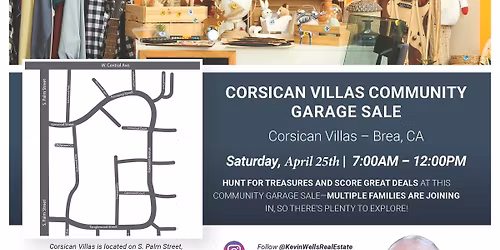 BREA CORSICAN VILLAS COMMUNITY GARAGE SALE EVENT
