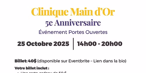 Clinique Main d'Or Portes Ouvertes - Main d'Or clinic open doors event
