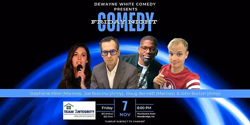 Comedy Night starring an ALL VETERAN Lineup !!