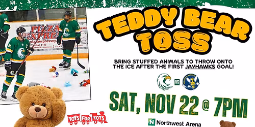 JCC Jayhawks Hockey: Teddy Bear Toss