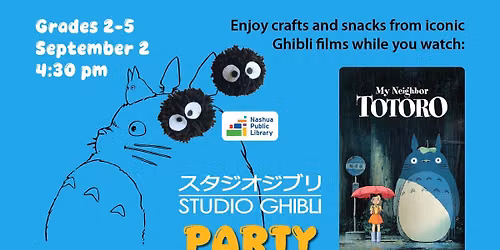 Grades 2-5: Studio Ghibli Party