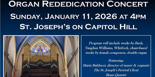 Pipe Organ Rededication Concert
