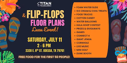 Flip-Flops & Floor Plans Luau Event \ud83c\udf3a