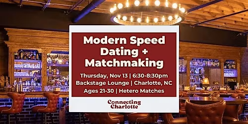 Modern Speed Dating & Match Making | 21-30 | Hetero Matches