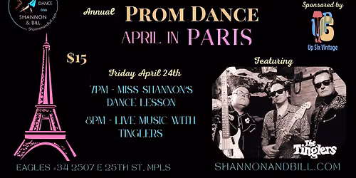 Tinglers at Miss Shannon's Sock Hop Annual Prom - April in Paris 4\/24