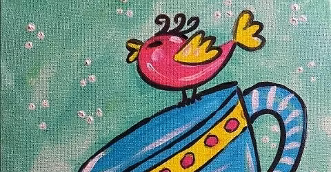  "Tweets & Teacups" In-Studio Paint Party!