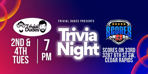 Trivia Night at Scores on 33rd