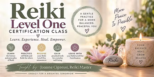 Reiki Level One Certification