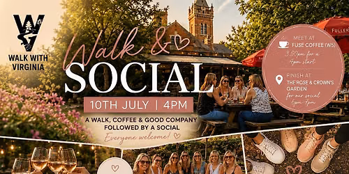 Ladies' Summer Evening Walk With Virginia and Pub Social