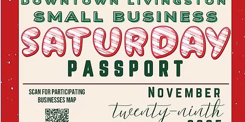 Downtown Livingston Small Business Saturday Passport