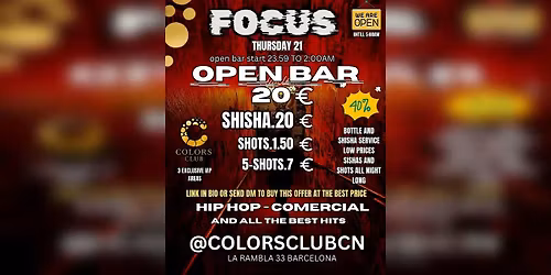Hip Hop & Commercial Party Barcelona | Colors Club