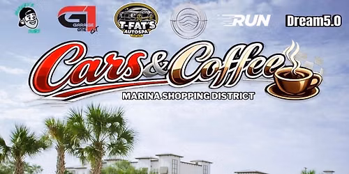 Cars and coffee at the marina