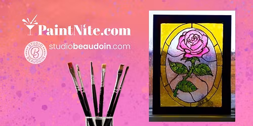 Paint Nite: Faux Stained-Glass Painting with Frame