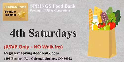 SPRINGS Food Bank - 4th Saturday - November 22, 2025