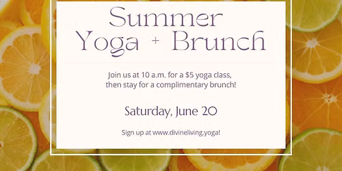 Summer Yoga + Brunch