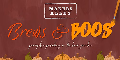 brews & boos: paint night in the beer garden