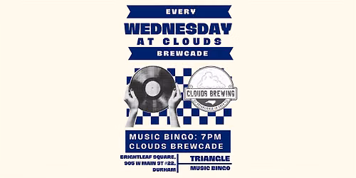 MUSIC BINGO EVERY WEDNESDAY