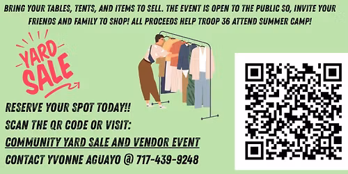 Community Yard Sale & Vendor Event 
