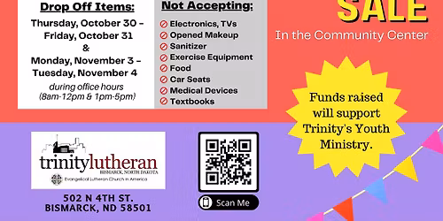 Trinity Lutheran Rummage Sale