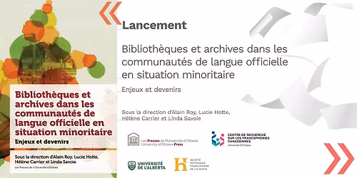 Lancement du livre Biblioth\u00e8ques et archives dans les CLOSM