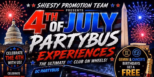 4TH OF JULY PARTYBUS EXPERIENCE 