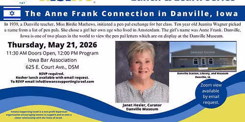 The Anne Frank Connection in Danville, Iowa 