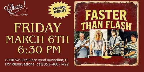 Faster Than Flash - Live at Cheers!