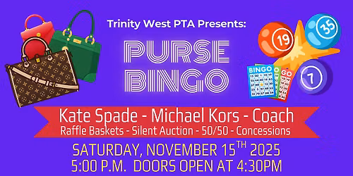 Trinity West PTA Purse Bingo