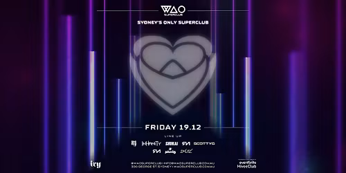 FRI 19 DEC - WAO SUPERCLUB @ IVY