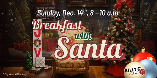 Breakfast with Santa at Billy G's Kirkwood! \ud83c\udf85\ud83c\udf81
