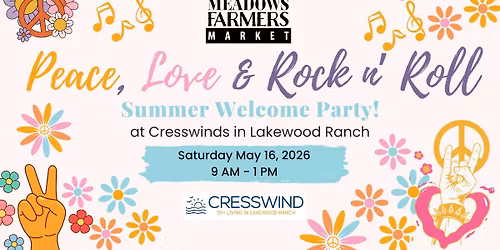 Peace, Love & Rock n' Roll \ud83e\udeb4 Summer Welcome Party