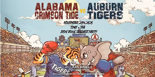 Iron Bowl Tailgate Party - At The Pillars