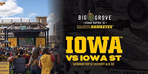 Iowa vs. Iowa State Football Watch Party | Cedar Rapids
