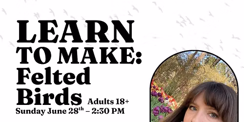 Learn to Make: Felted Birds for Adults
