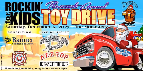 Strangeland Acoustic, AZ Z Top & Led Zepplified - ROCK the 13th Annual Rockin' for Kids Toy Drive!