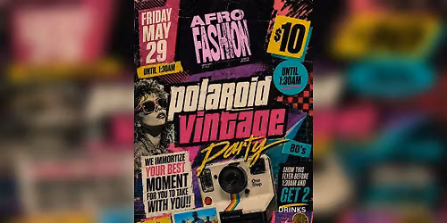 Afro Fashion Party Barcelona \/ Polaroid Vintage Party