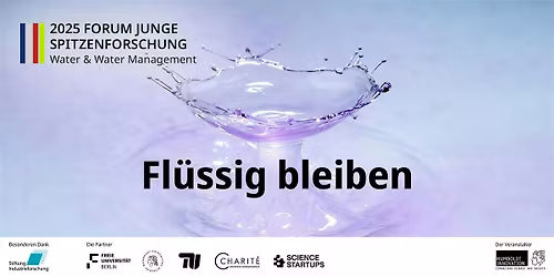 Finale: Forum Junge Spitzenforschung 2025 - Water & Water Management