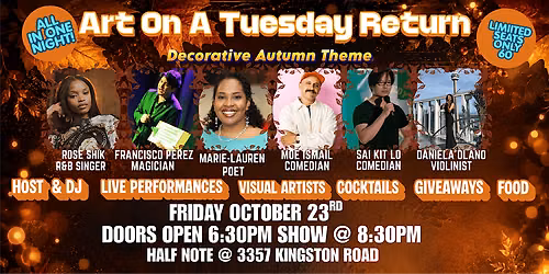 Art on a Tuesday: Dinner, Drinks & Live Entertainment
