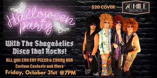 Halloween Party with the Shagadelics - Disco that Rocks!