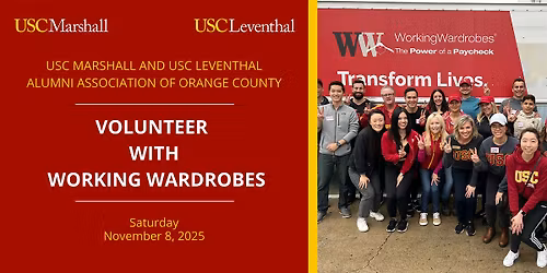 USC Marshall Alumni OC: Volunteer with Working Wardrobes - 11\/8 in Irvine